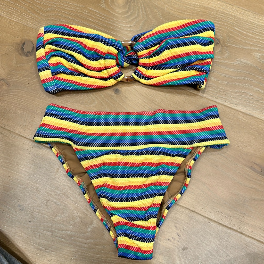 Montce Swimsuit High Waisted Bottoms Bandeau Top